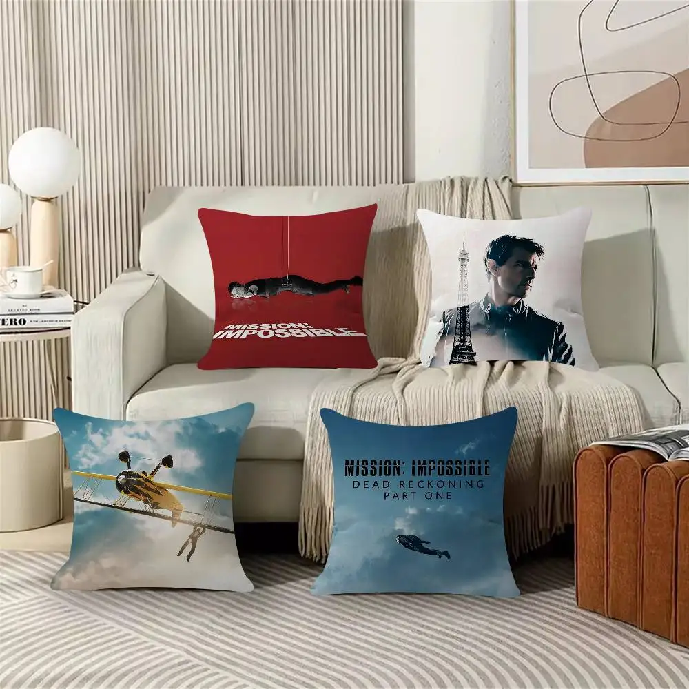 

M-Mission I-Impossible - The Final Reckoning, наволочка для подушки, чехол для диванной подушки, украшение для дома, подарок для детей