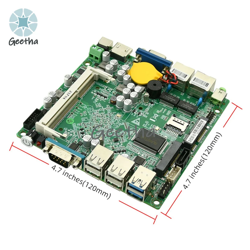 Für 2024 Neue Mini Motherboard EP-2120 Intel CPU J1900/J1800 2LAN/DDR3 Unterstützung 8 GB Speicher Computer server Industrie Motherboard