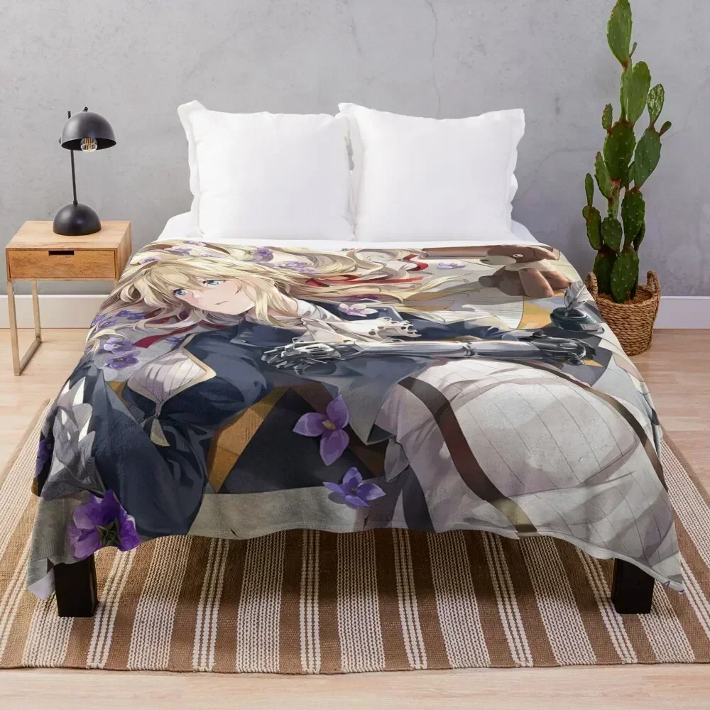 Violet Evergarden 4 Throw Blanket Extra Large Throw Tourist Designers Travel Blankets