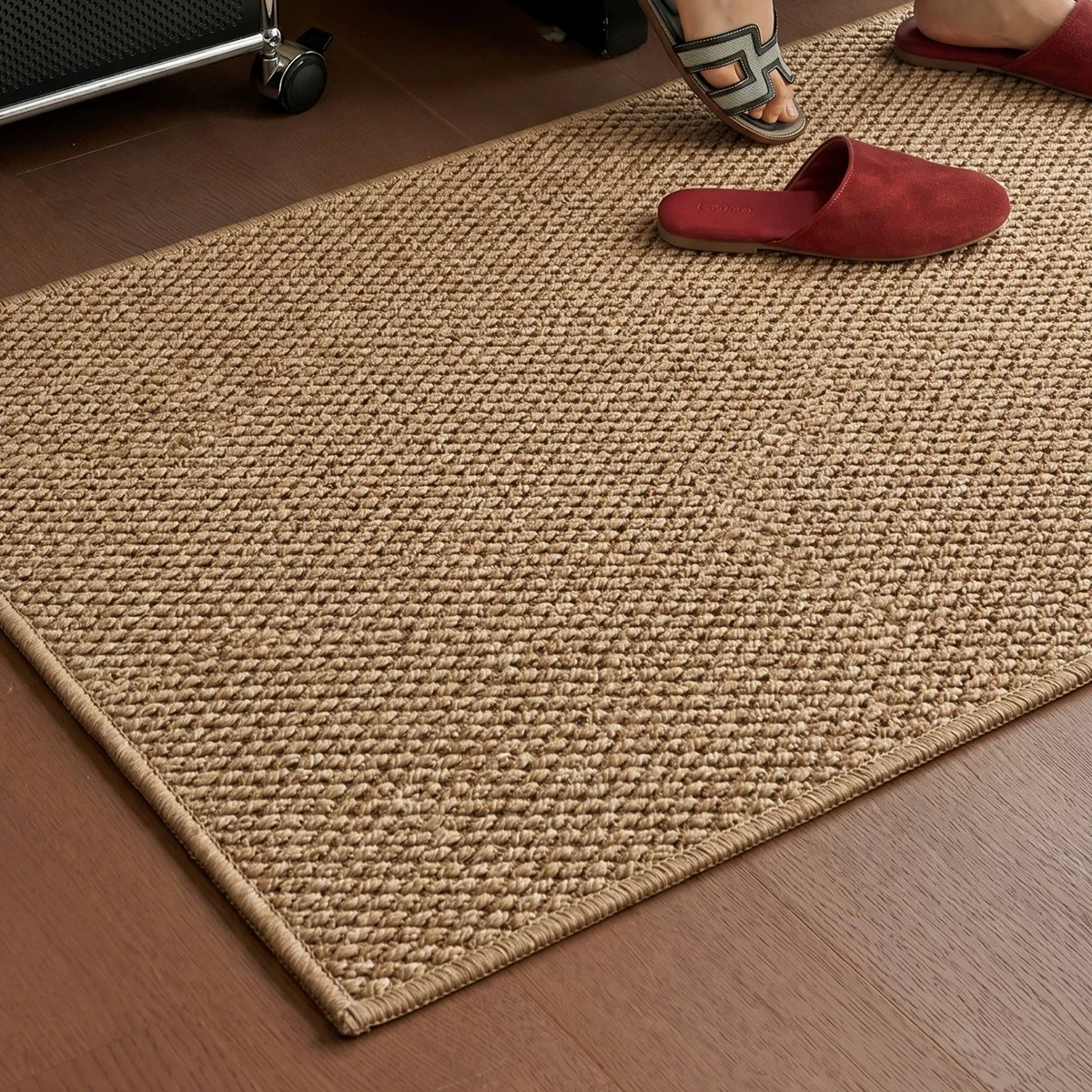 Imitation sisal woven home floor mat Thickened wear-resistant entrance mat Living room tatami mat Strong