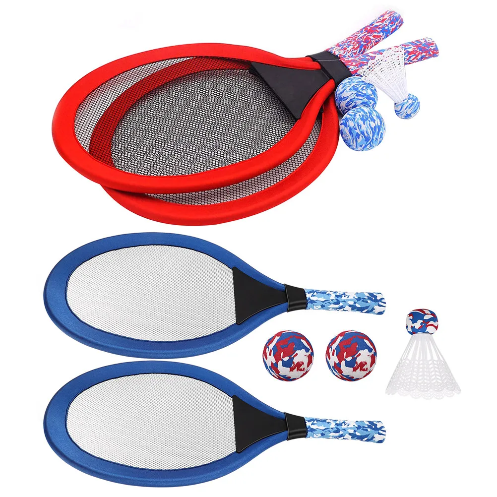 

2 Sets Tennis Racket Beach Tennis Rackets Lightweight Plastic Paddle Ball Outdoor Sports Games Assorted Colors