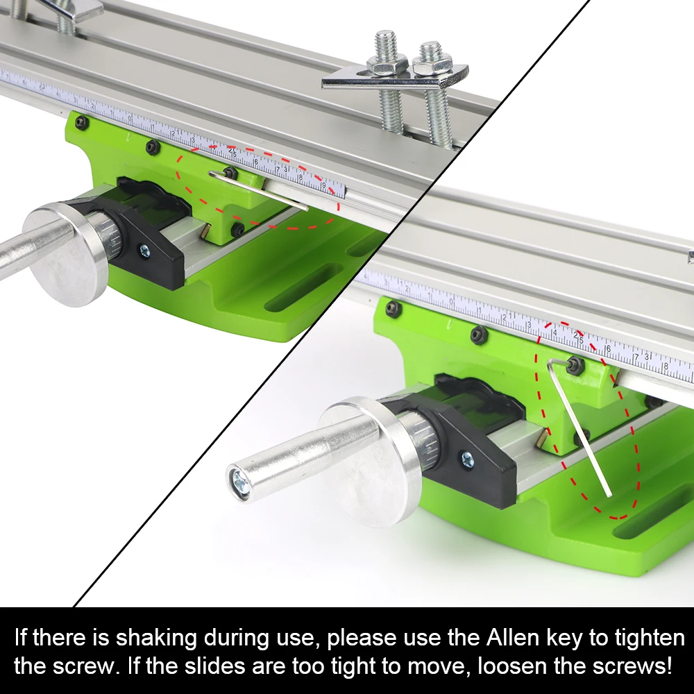 Working Table Cross Slide Table Multifunction Adjustable X-Y Axis Drill Vise Fixture Mini Precision Milling Machine Worktable