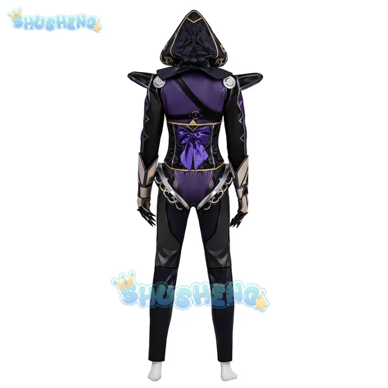 الرماد قوس فخ تأثيري حلي قمة موحدة هالوين كرنفال حفلة عيد الميلاد لعب دور الملابس الملابس للنساء Shusheng