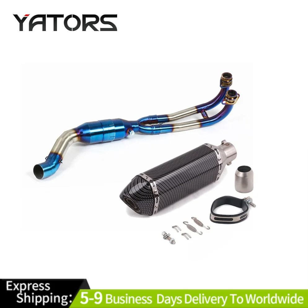 

Fits Yamaha TMAX500 530 2008-16 Slip On Exhaust 310mm Mufflers Header Link Pipe Exhaust Systems