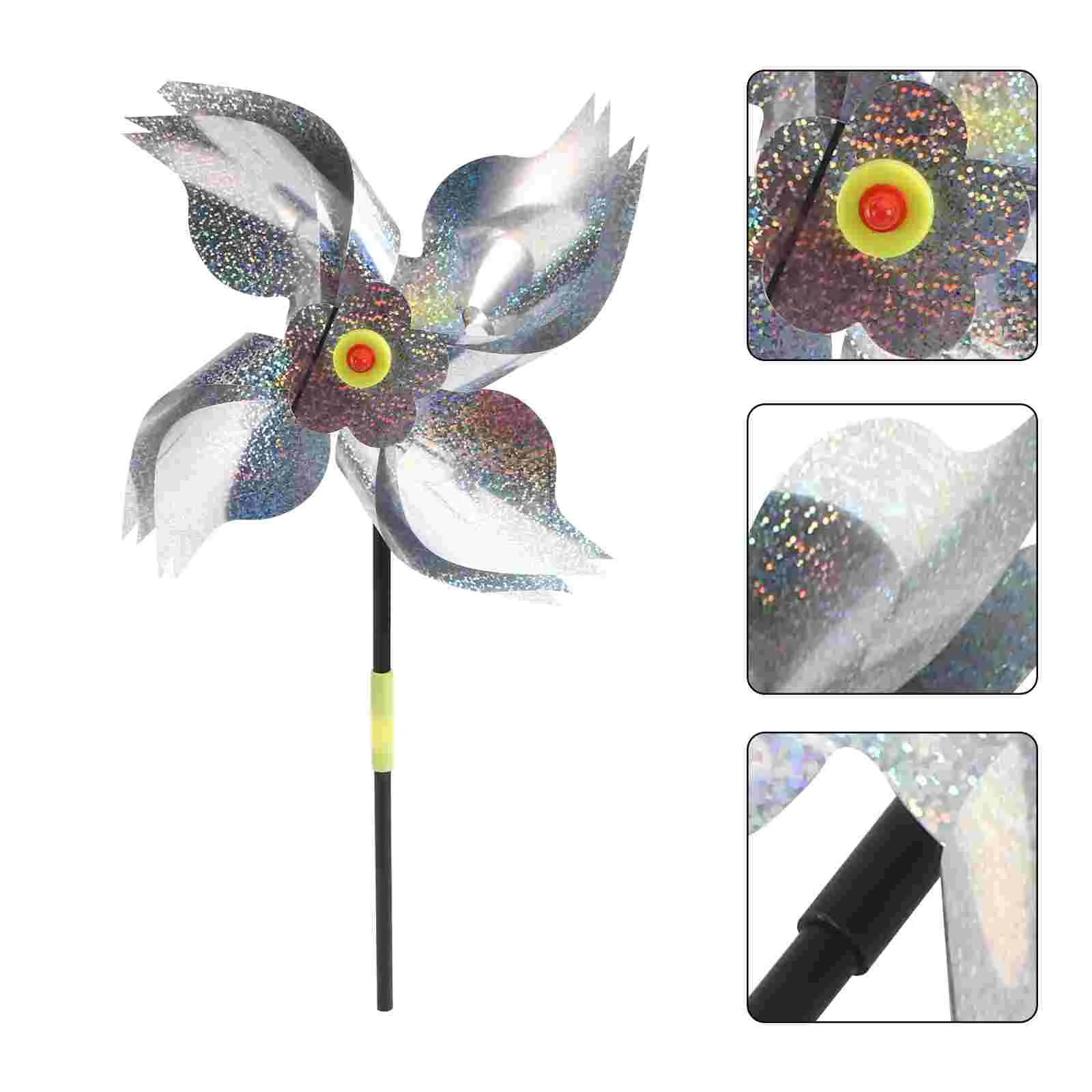 

10 Pcs Bird Windmill Yard Decorations Scaring Tools Outdoor Animal Banishment Abs Blinder Home Accessory