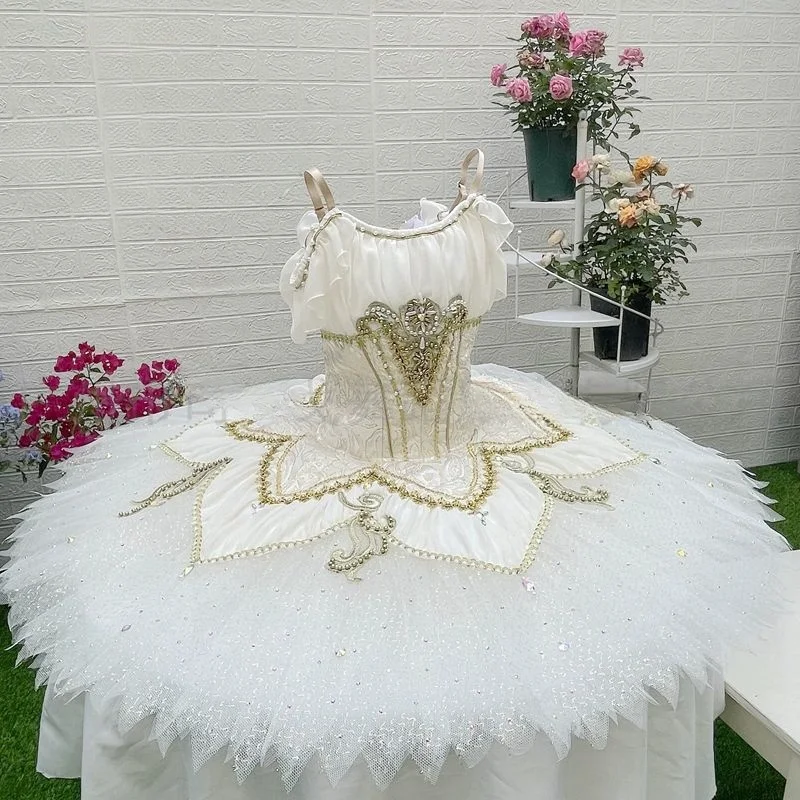 Paquita Dornröschen Raymonda hochwertiges individuelles Ballett-TUTU-Kleid, Wettkampfkleid, Gazekleid