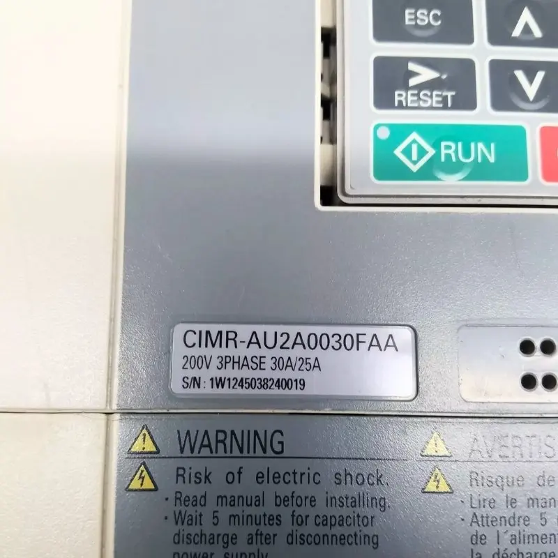 CIMR-AU2A0030FAA Yaskawa A1000 Inverter In Stock Fast Shipping 1 Year Warranty