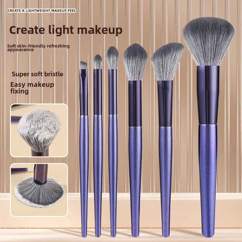 

High-Grade Solid Wood Makeup Brush Suit6Professional Super Soft Hair Eyeshadow Shadow Contour Brush