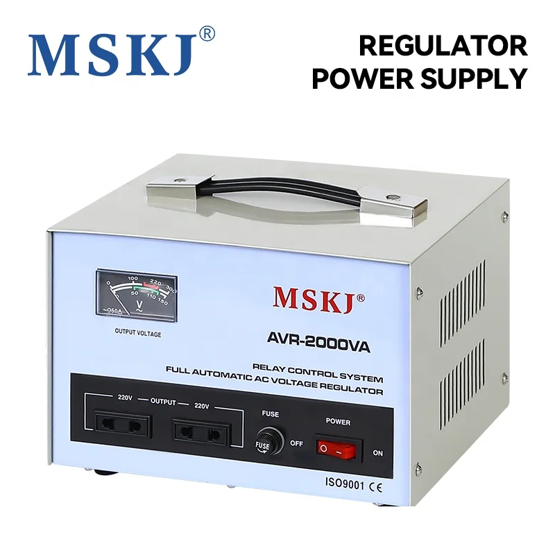 Custom Single Phase 220V SVC Automatic High-Power AVR-5000VA Voltage Stabilizer for Refrigerator Computer AC Products