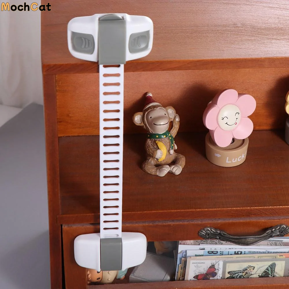 

Пластиковый детский замок безопасности от защемления, многофункциональный замок для ящиков, защита от защемления, 20 см, защелка для холодильника