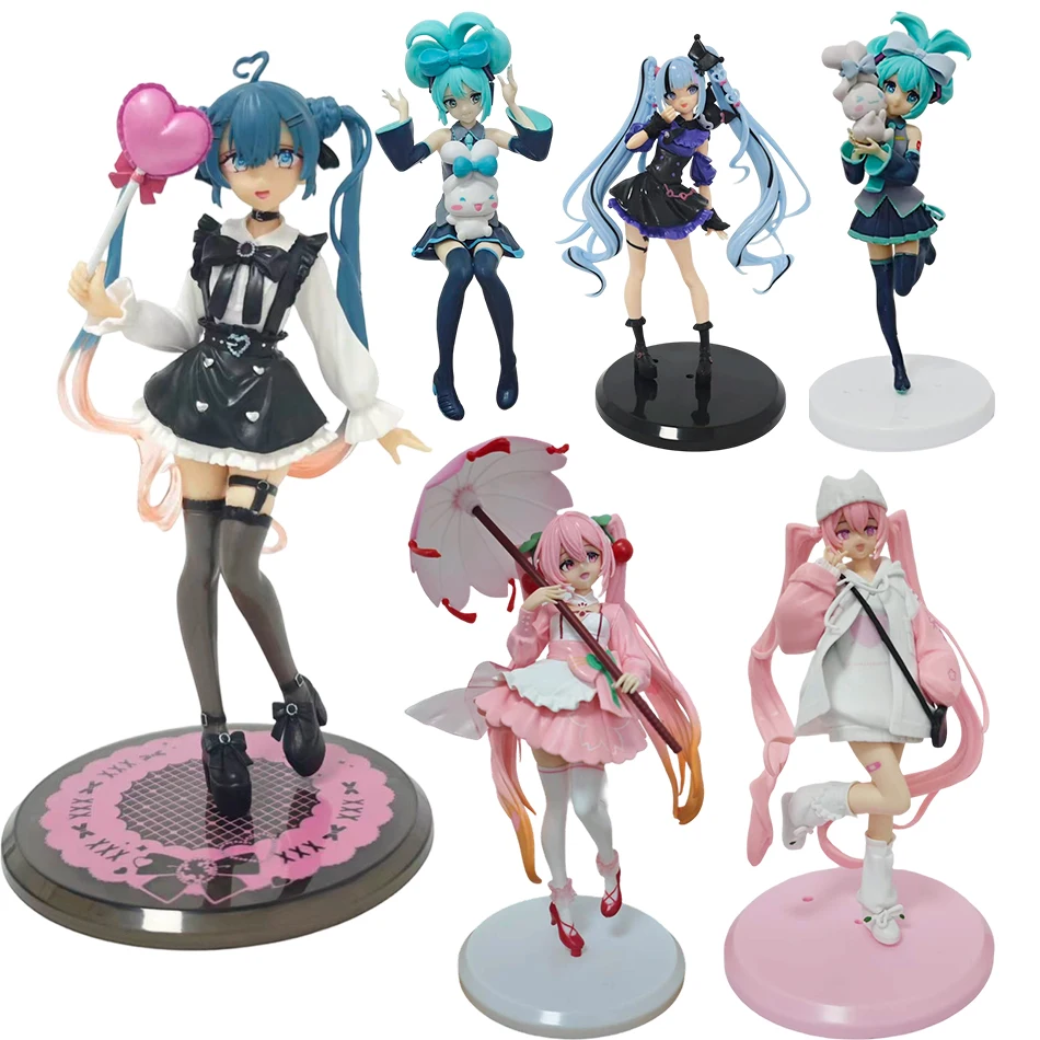 Auf Lager Hatsune Miku Anime Kawaii Girl Serie Miku Figur Verschiedene Modelle Figurine PVC Sammlerstück Modell Spielzeug Weihnachtsgeschenke