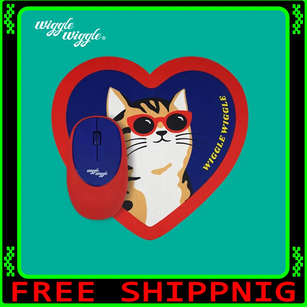 

Коврик для мыши Wiggle, утолщенный противоскользящий коврик для мыши, офисный милый креативный игровой коврик для мыши для настольных компьютеров, аксессуары