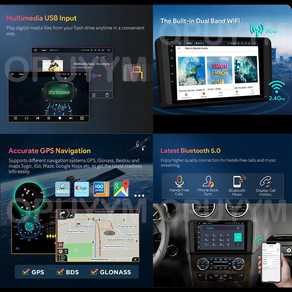 Android 14 Carplay Auto dla VOLVO C30 S40 C70 2006 -2010 2011 2012 Multimedia radiowe samochodu odtwarzacz nawigacyjny Stereo GPS WIFI + 4G DPS