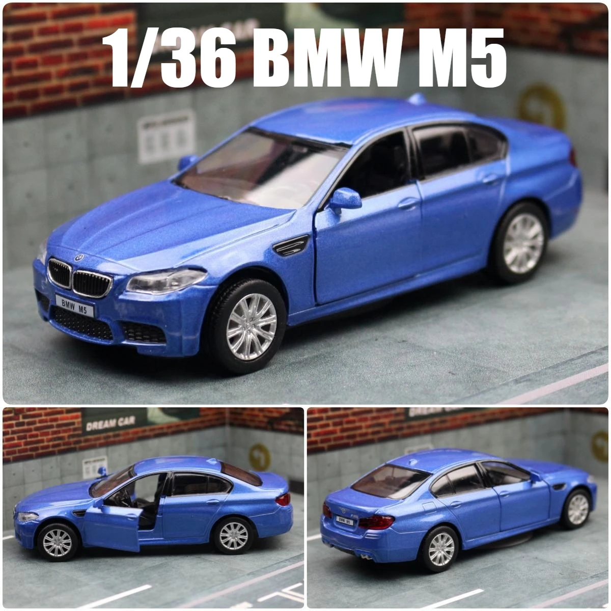 1/36 BMW M5 セダンおもちゃの車のモデル子供のための RMZ 市ダイ