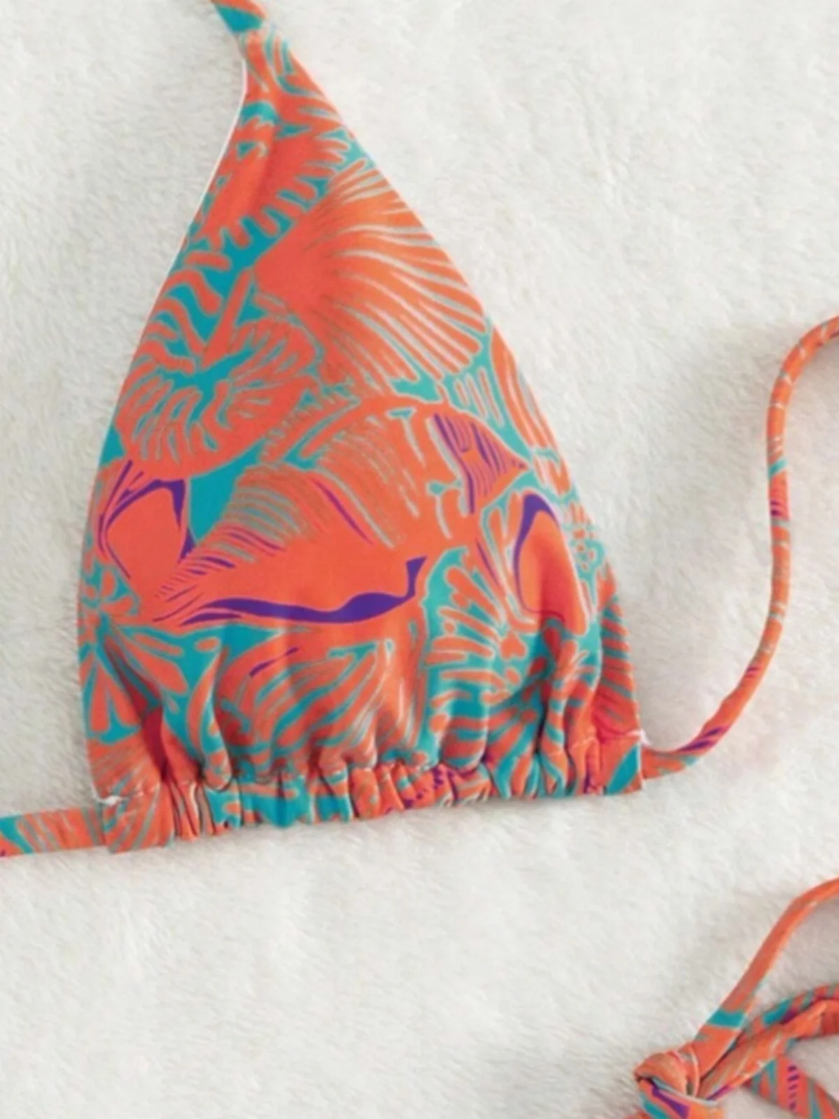 

Sexy Ladies' Bikini Swimsuit Strapl Strap-on Crossbody Printed Swimwear Sport Fitn Fans Supplies No Steel Support