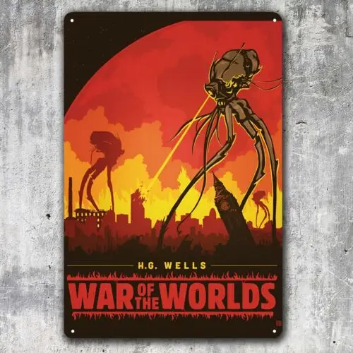 Металлический плакат из фильма «Война мира»-сборный жестяной знак-20x30 см