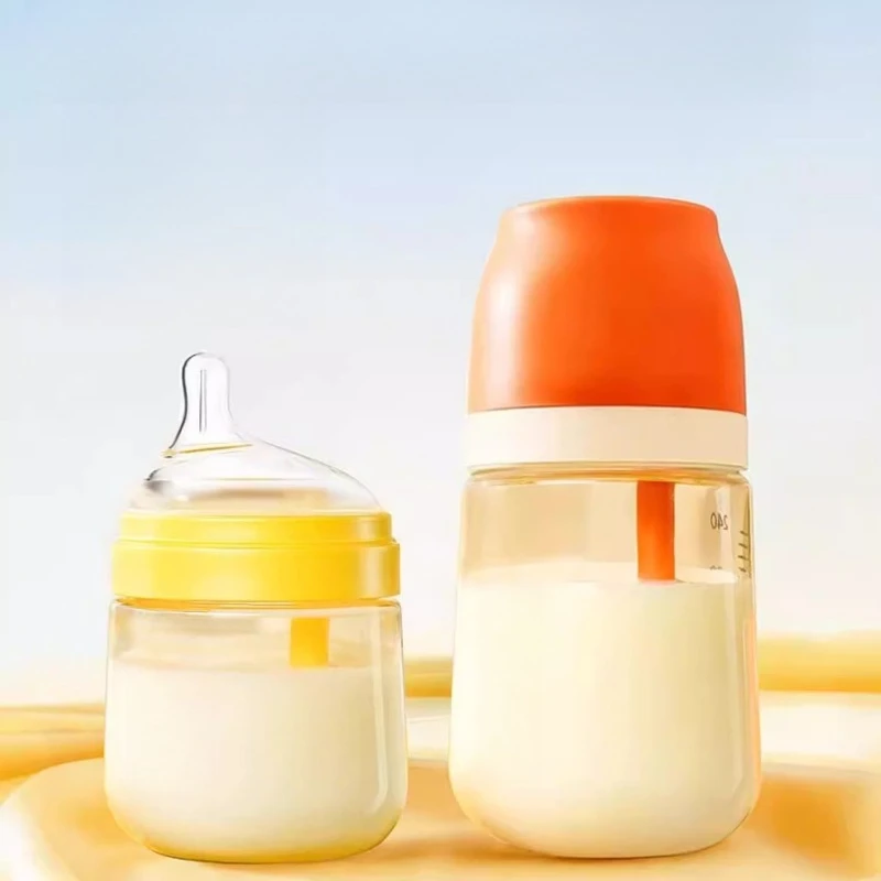 Wide-mouth Gravity Ball Bottle Anti-flatulence for Babies Over 0 To 3-6 Months, Newborn Babies Are Resistant To Falling