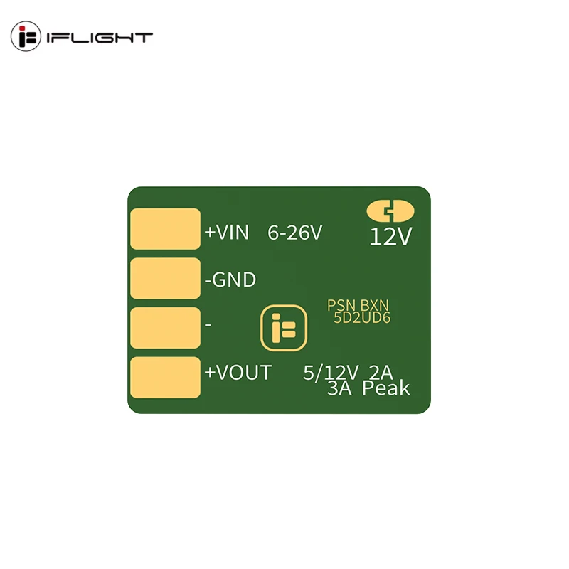 4 pz iFlight Mirco 2-6S BEC modulo regolatore di tensione 5 V/12 V Uscita/5 V-36 V Ingresso Modalità interruttore step-down per FPV Racing Drone