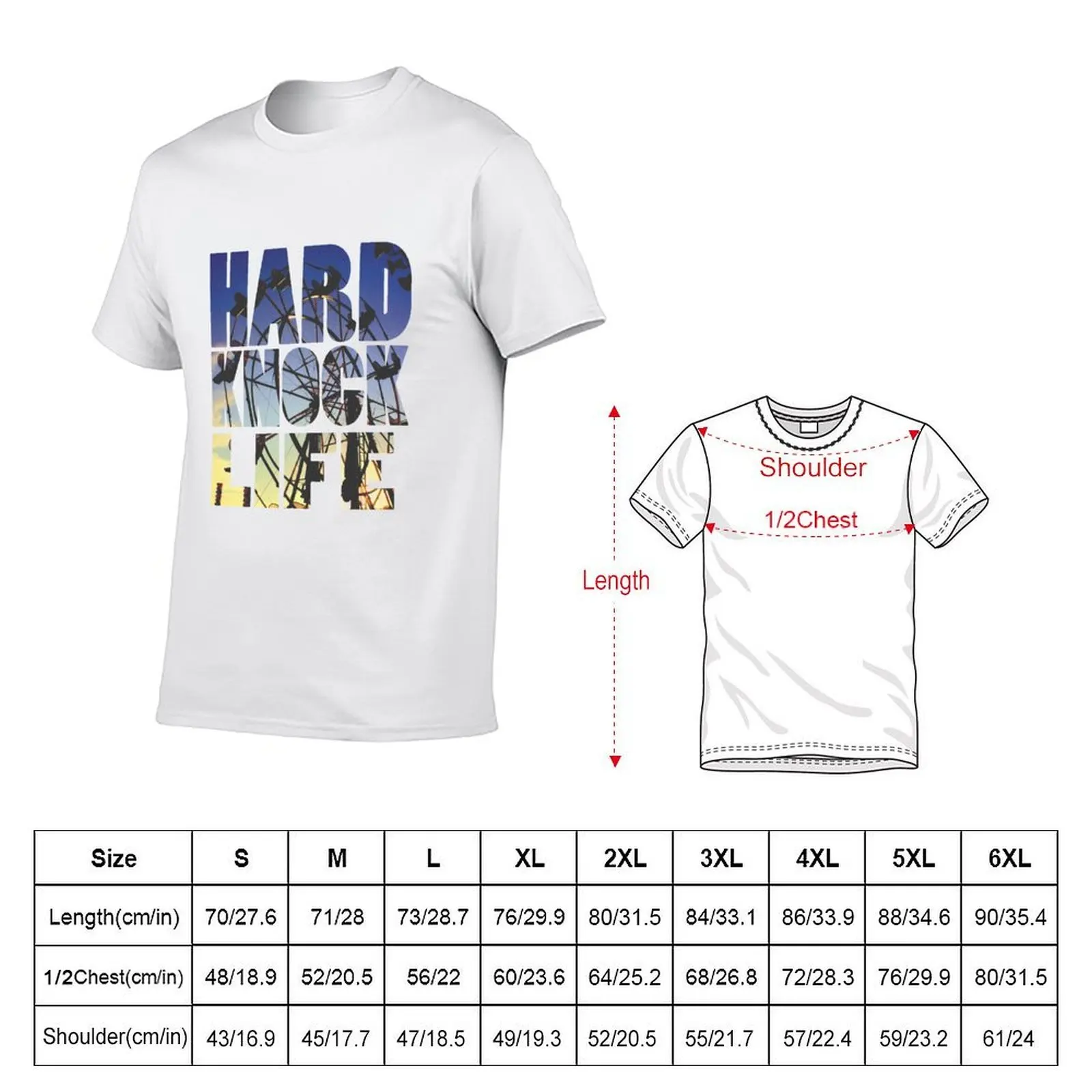Hard Knock Life T-Shirt customs design your own korean fashion Short sleeve tee men