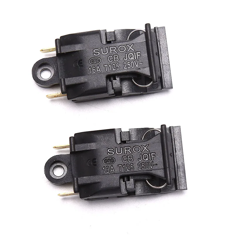 2pcs Black 13A/16A 250V Switch Electric Kettle Thermostat Switch Steam Medium Kitchen Parts Accessories