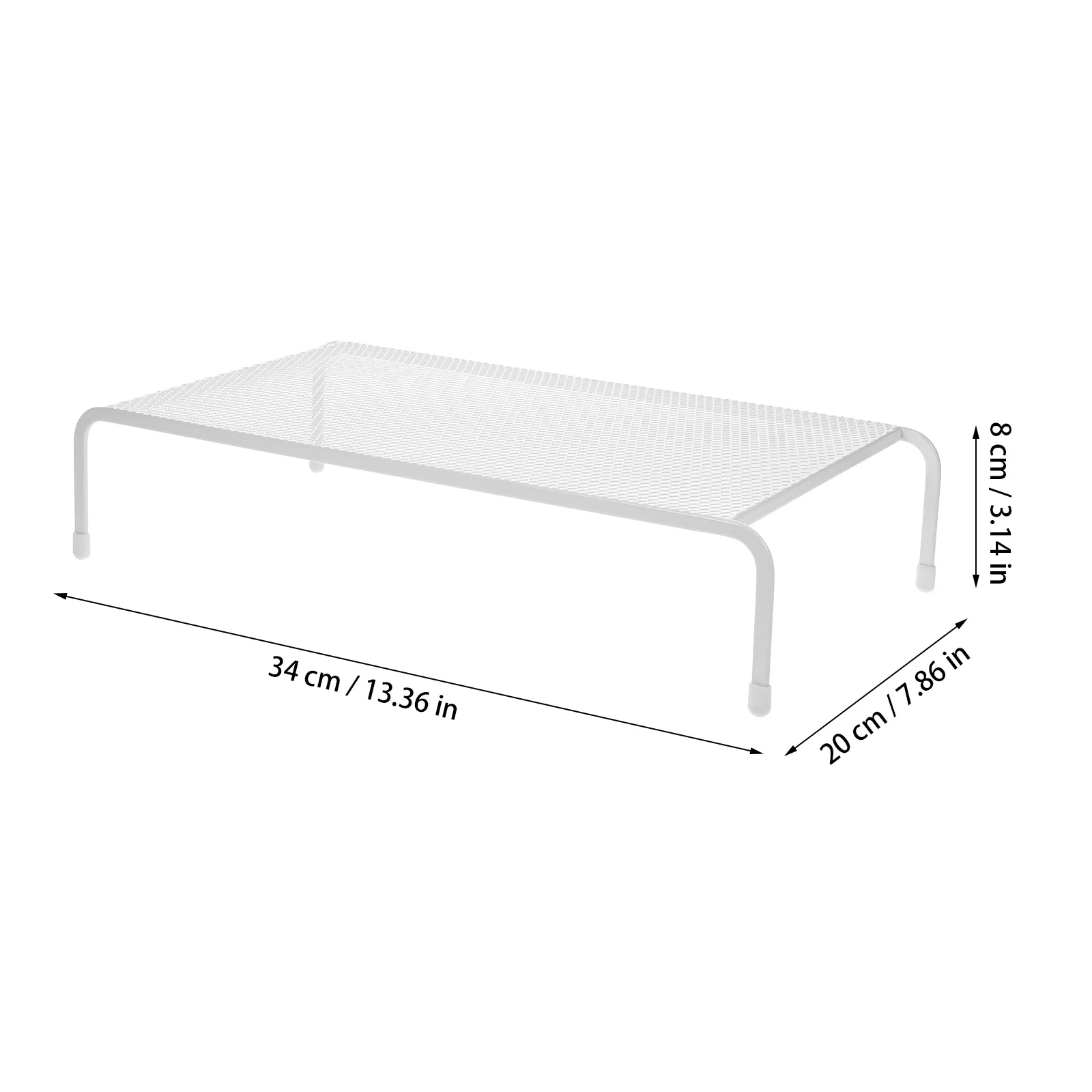 Elevated Monitor Stand for Desk Laptop Storage Riser Computer Screen Base Multifunctional Desktop Bracket Iron Heightening Rack