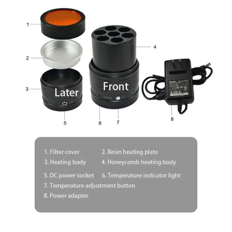Resina dentale orale Restauro estetico Resina Siringa anestetica Strumenti e strumenti Riscaldatore di resina dentale riscaldato