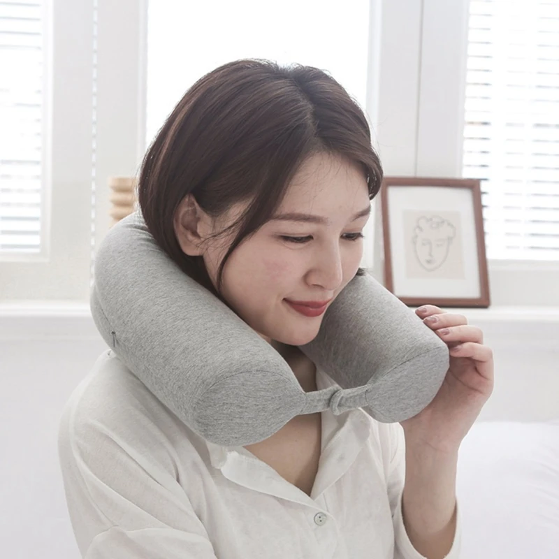 Neck Shoulder Pillow Lumbar Leg Support For Adult Airplane Traveling Bus Train Office