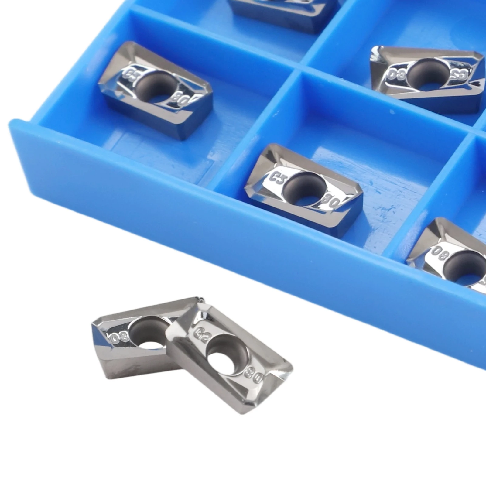 Aluminum Cutting Tool Insert Cutting Performance APGT1135PDFR-G2 Chip Breaking Control Optimized Geometric Angle