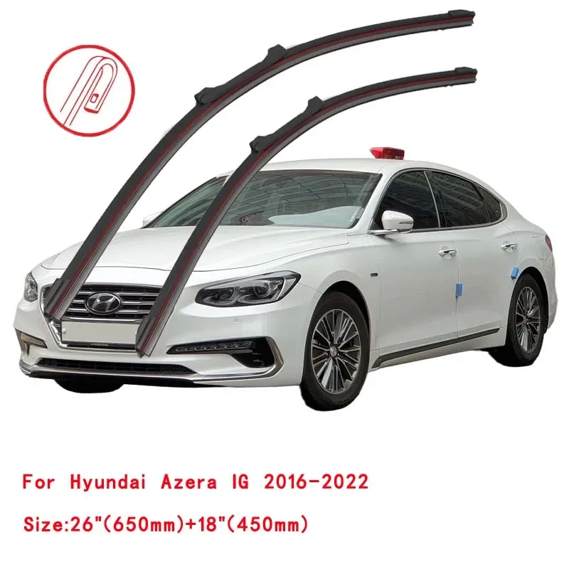 

For Hyundai Grandeur Azera 6th IG 2016~2022 Windscreen Windshield Windows Wipers Car Accessories 2021 2020 Car Front Wiper Blade