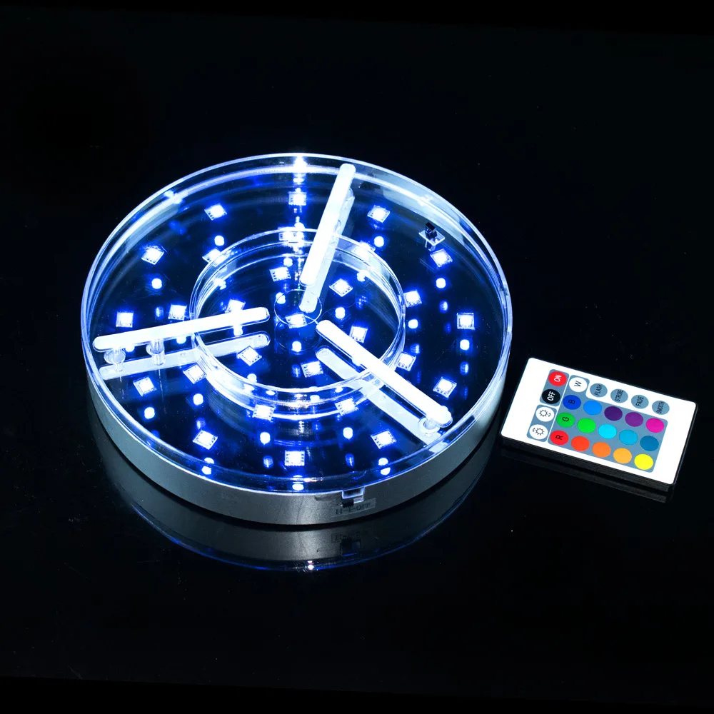 

Светодиодная RGB-подсветка для кальяна - Треугольный светильник с дистанционным управлением и изменением цвета для стеклянных кальянов - USB-перезаряжаемая подсветка
