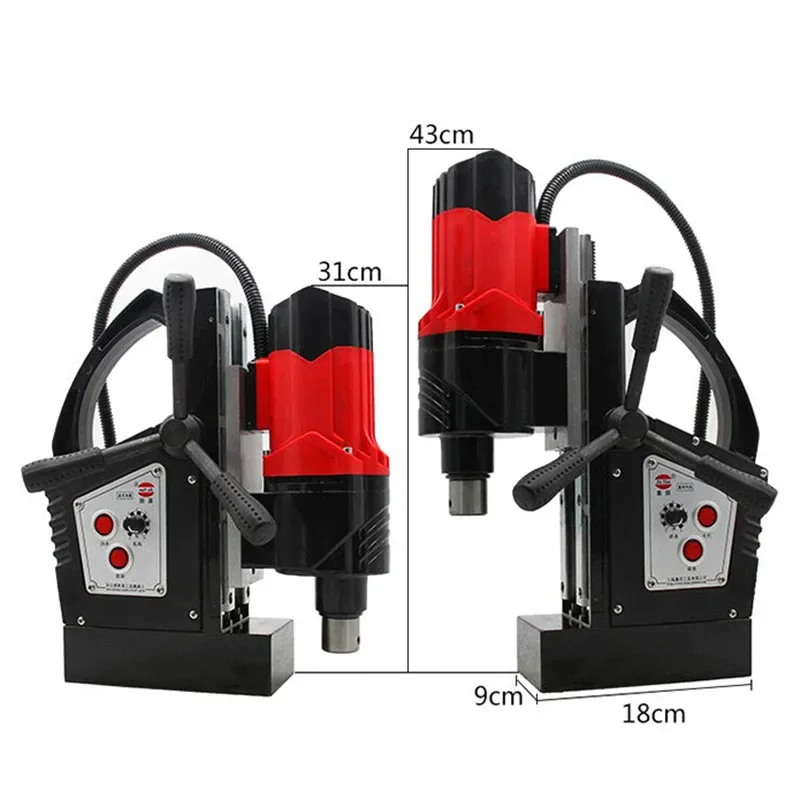 14500N Magnetic drill multifunctional magnetic hole  iron suction drill core portable bench  stepless