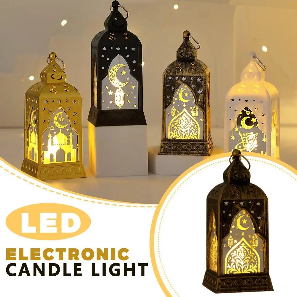 

Middle East Arabian LED Electronic Candle Lights - Castle Wind Lanterns Creative Home Decorative Hanging Ornaments Festive Party