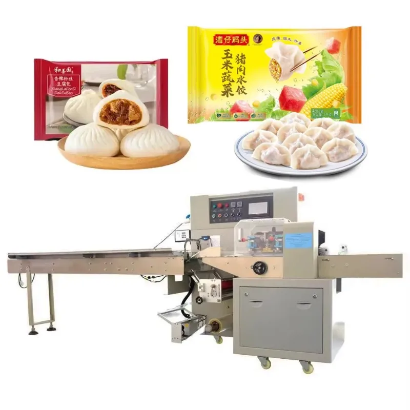 Custom  Fully Automatic Pillow Packing Machine Candy Toast Bun Moon Cake Single Twist Packaging Machine Customized