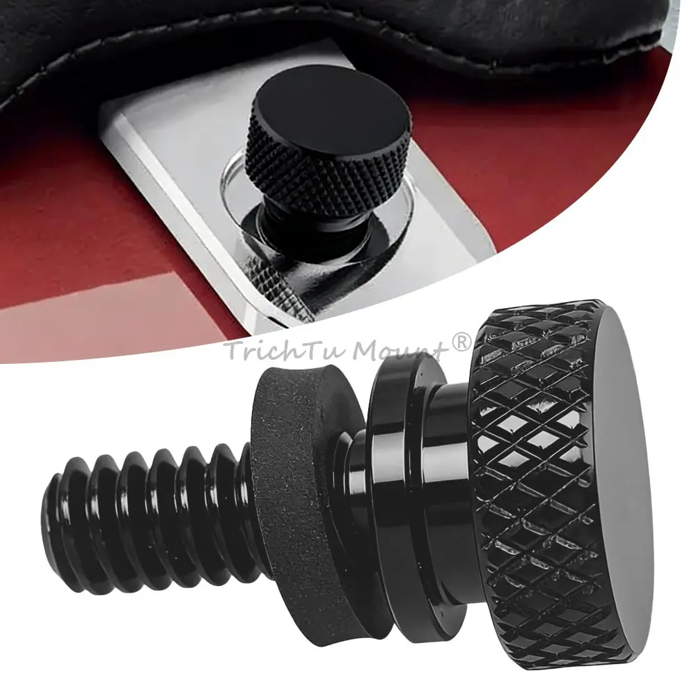 1 Piece Of Seat Bolt Fits For Harley Sportster Touring Softail Dyna Cvo 1996-2019 Rear Fender Seat Mounting Aluminum Alloy Black