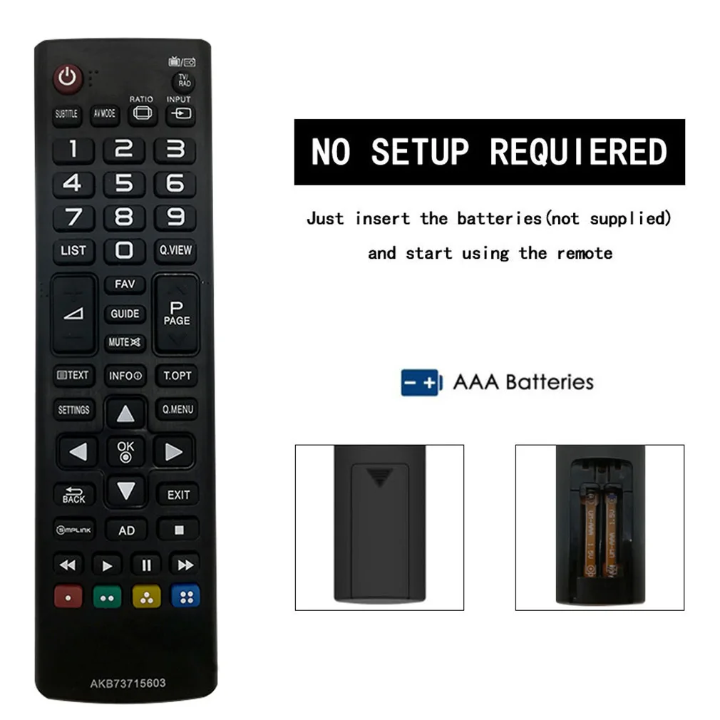Controle Remoto AKB73715603 para Smart TV Universal 42LN5400 47LN5400 50LN5400 50PN6500 42LN5406 32LN5400 39LN5400 Dropshipping
