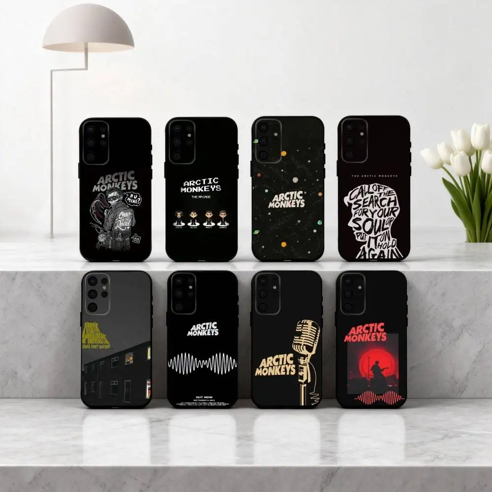 

Alternative Arctic Monkeys Band Phone Case For Samsung S25,24,23,22,30,21,10,9,Ultra,Plus,Lite,FE,4,5 G Soft Black Case