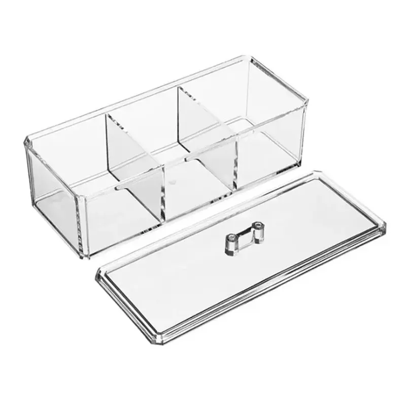 A01F-5X Acrylic Tea Container Storage Box Used In Kitchen Cabinet And Pantry Holder For Tea Bags, Packets