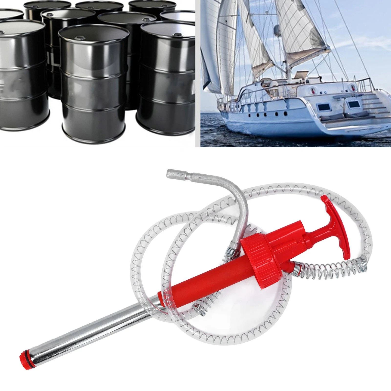 

Liquid Transfer Pump Portable Transfer Pump Leakage Proof Portable Manual Vertical Oil Drum Pump for 20L Drum Hand Oil Drum Pump