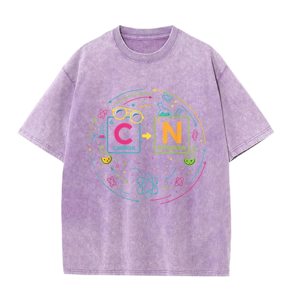Funny 6 7 Science Chemistry Teacher Periodic Table Meme T-Shirt Big Size Men's Clothes Luxury Loose Fit Humor Shirt Cotton T