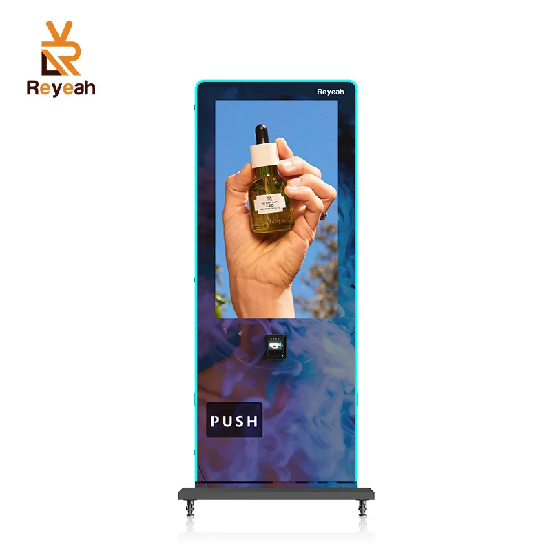 Europe Hot Selling Touch Screen Vending Machine with Age Verfication Device Support for Bar