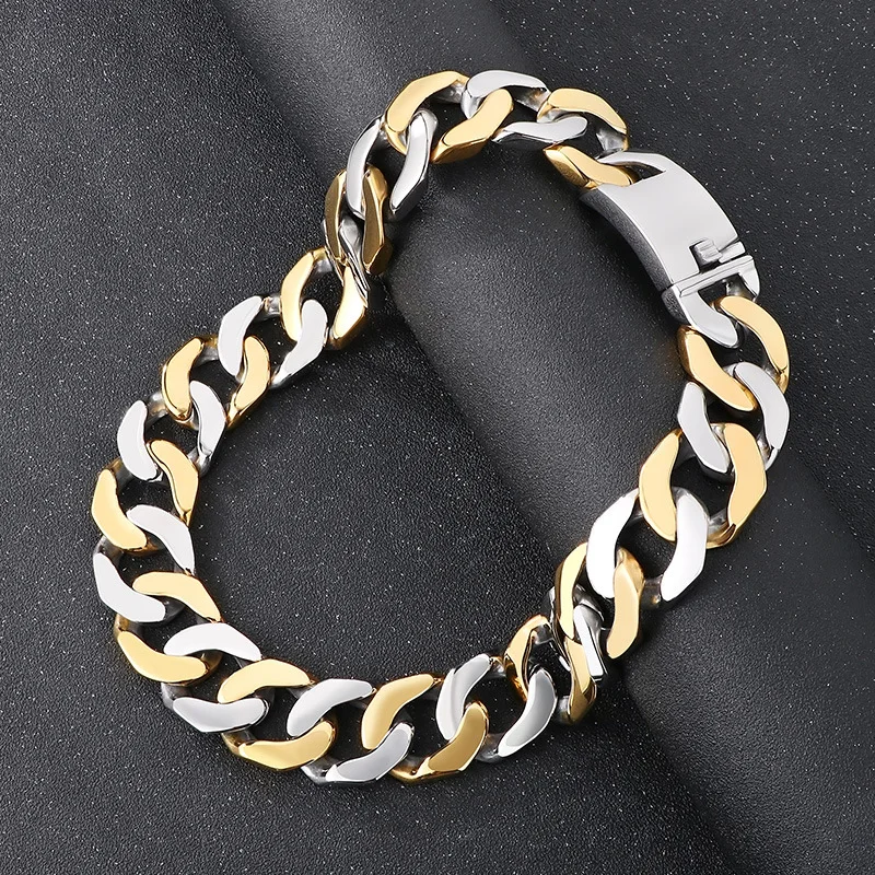 608g Heavyweight 316L Stainless Steel 30mm Large Miami Cuban Chain Necklace Chunky Gothic Choker Jewelry For Mens XMAS Gift 24in