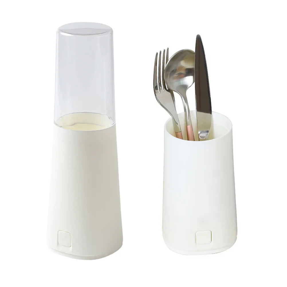 

Chopstick Holder Container with Lid Kitchen Tableware Organizer Storage Detachable Friendly
