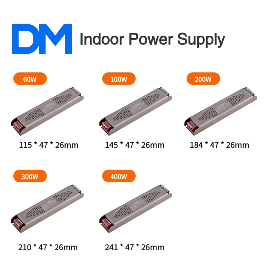 التيار المتناوب 180-240 فولت إلى تيار مستمر 12/24 فولت 60/100/200/300/400 واط أداء عالي التكلفة داخلي تحويل التيار الكهربائي ل مصباح ليد سائق #3