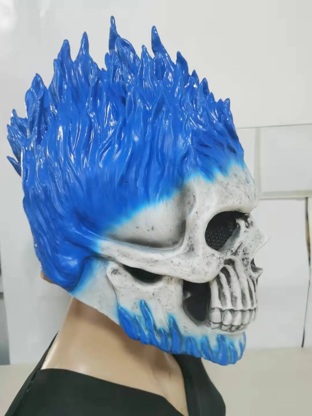Halloween New Style Ghost Rider Mask Terrifying Ghost Full Face Mask Skull Latex Headgear - view 4