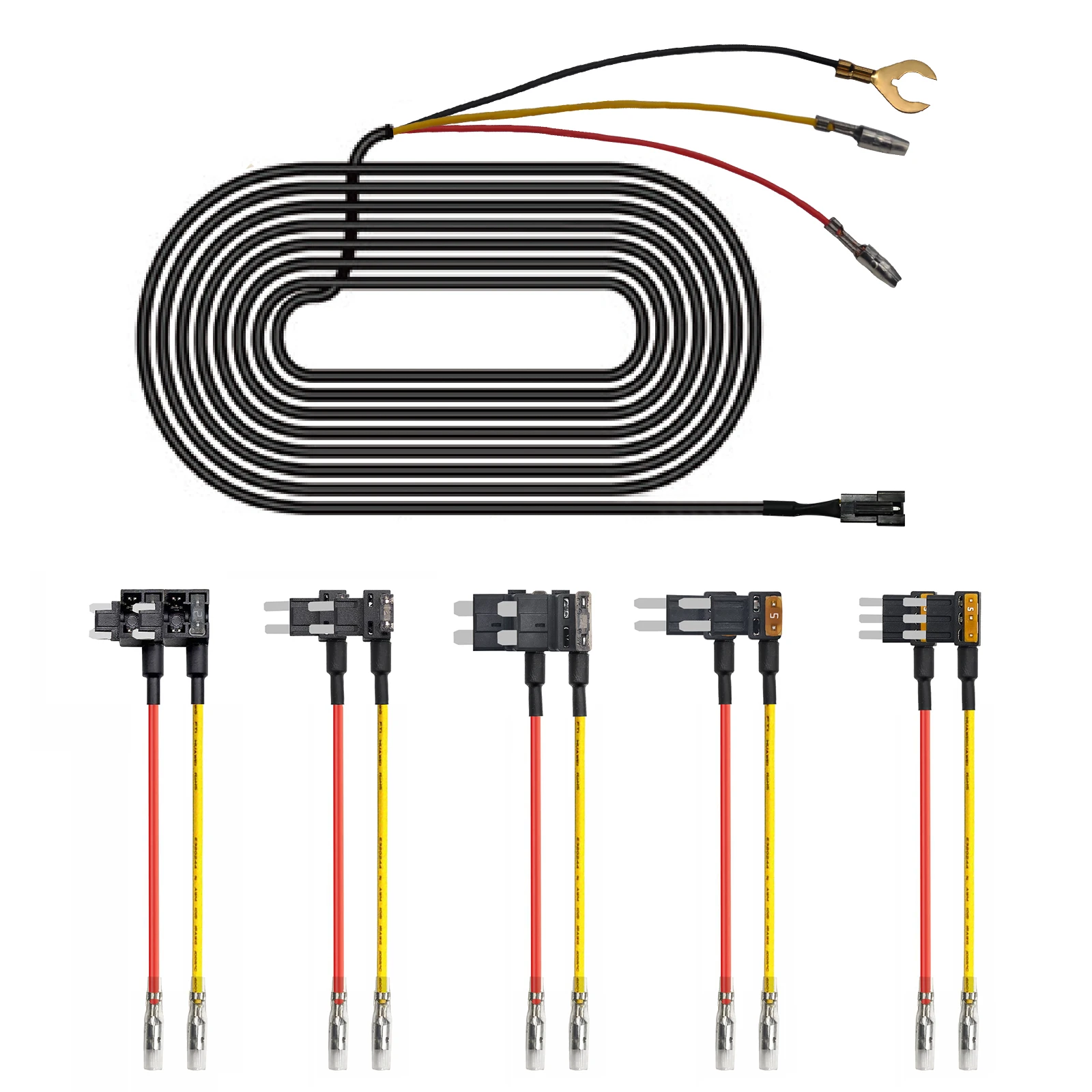 Fuse Box Power Adapter For Mangoal Dash Cams Upgrade Parking Monitoring Hardwire Wire Kit Accessories