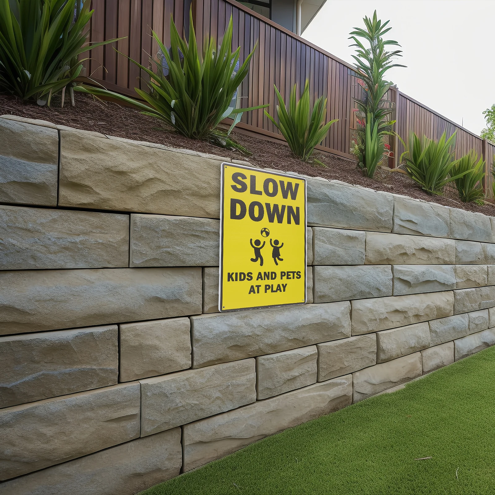 

Safety Signs Markers Slow Down Kids Play Caution Traffic Warning Street Sign GD20 S 01 05
