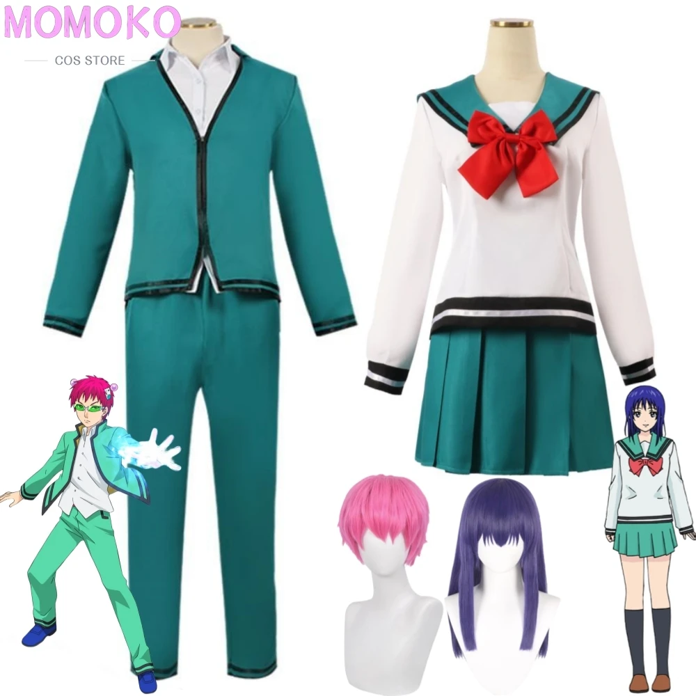 Anime Saiki Kusuo Teruhashi Kokomi The Disastrous Life Of Saiki K Cosplay Costume Wig School Jk Uniform Halloween Role Play Suit