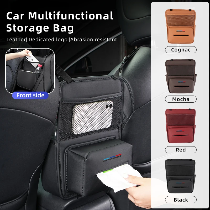 Car Rear Seat Organizer Bag Seatback Hanging Storage Box For BMW  M3 M5 E90 E60 E46 E39 F30 F10 E87 X3 X4 X5 X1 G30 G20