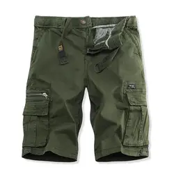 Homens Calções de Carga Multi Bolso Calças Novo Verão Masculino Algodão Casual Ferramenta Shorts Homem de Alta Qualidade Militar Calças Soltas...