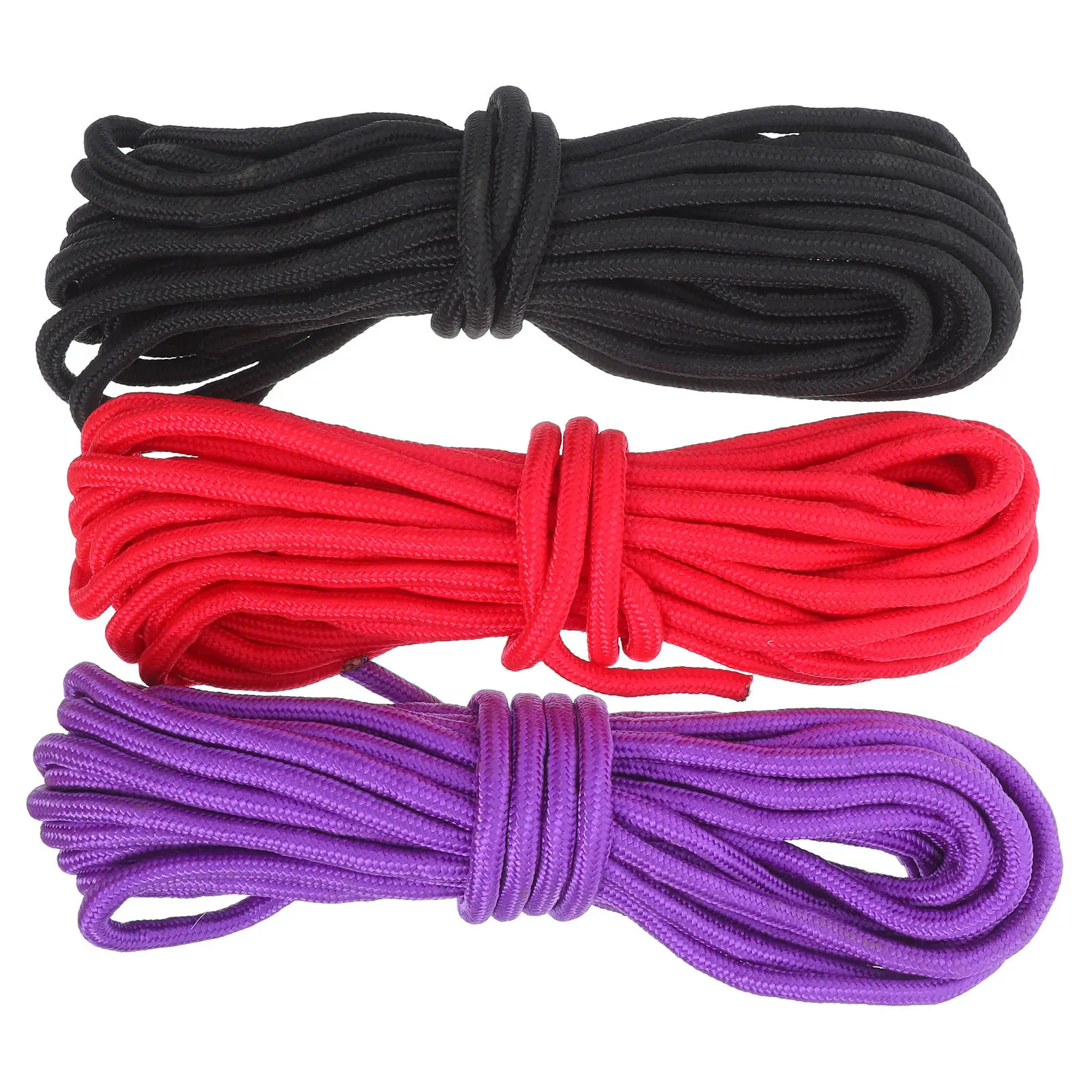 3 Rolls Nylon Braided Rope Heavy Duty Multipurpose Outdoor Camping Tent Hanging Laundry Drying Clothesline Cord Luggage Binding